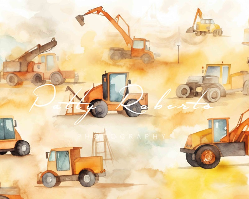Kate Construction Zone Backdrop Designed by Patty Robertss - Kate Backdrop AU