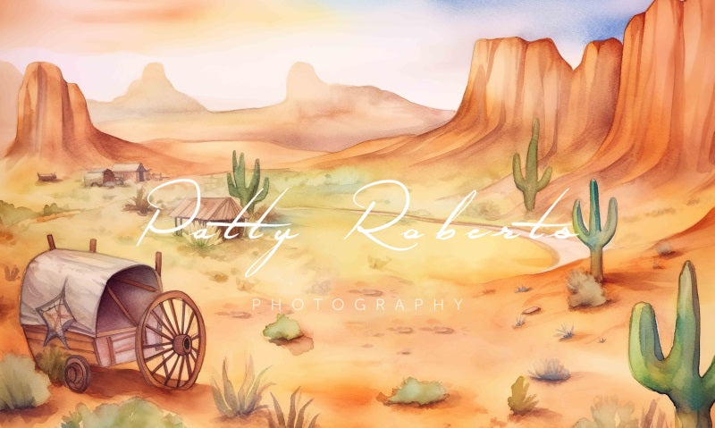 Kate Wild West Adventure Backdrop Designed by Patty Robertss - Kate Backdrop AU