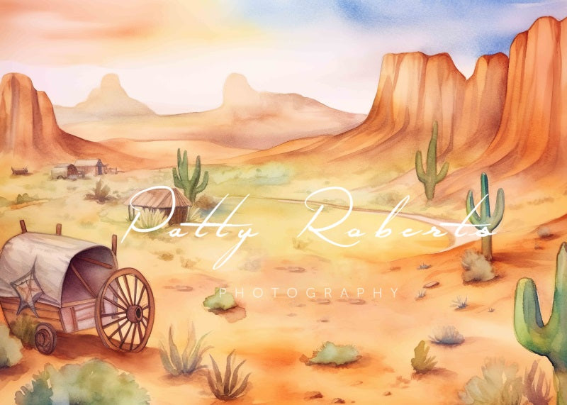 Kate Wild West Adventure Backdrop Designed by Patty Robertss - Kate Backdrop AU
