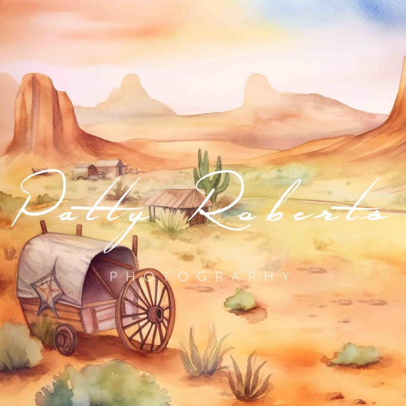 Kate Wild West Adventure Backdrop Designed by Patty Robertss - Kate Backdrop AU