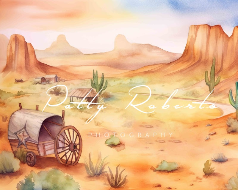 Kate Wild West Adventure Backdrop Designed by Patty Robertss - Kate Backdrop AU