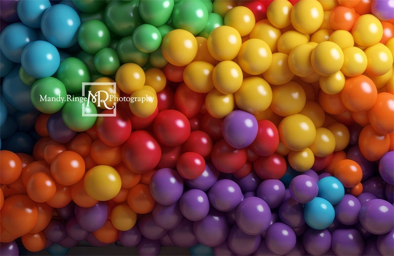 Kate Rainbow Balloon Wall Backdrop Designed by Mandy Ringe Photography - Kate Backdrop AU