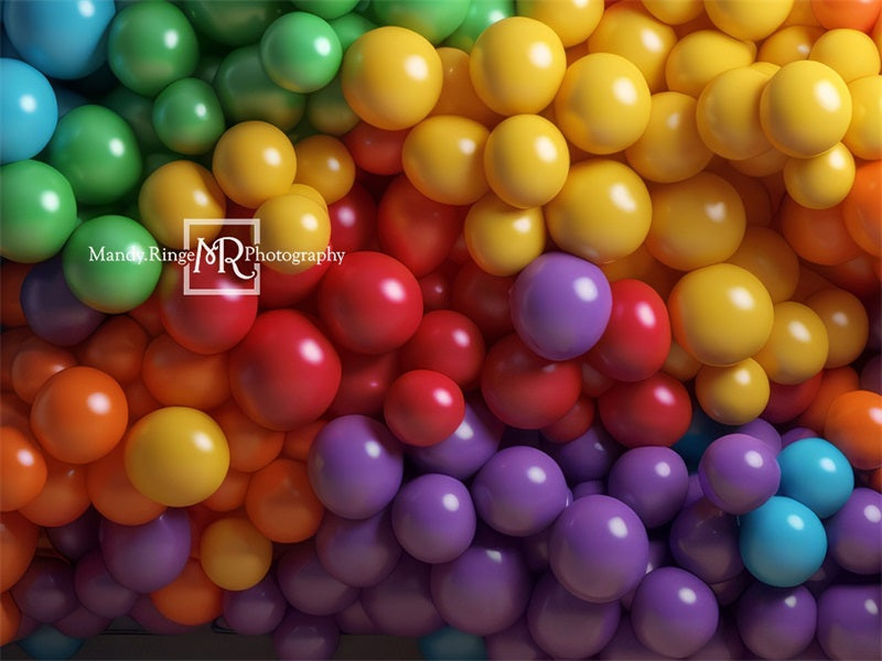 Kate Rainbow Balloon Wall Backdrop Designed by Mandy Ringe Photography - Kate Backdrop AU