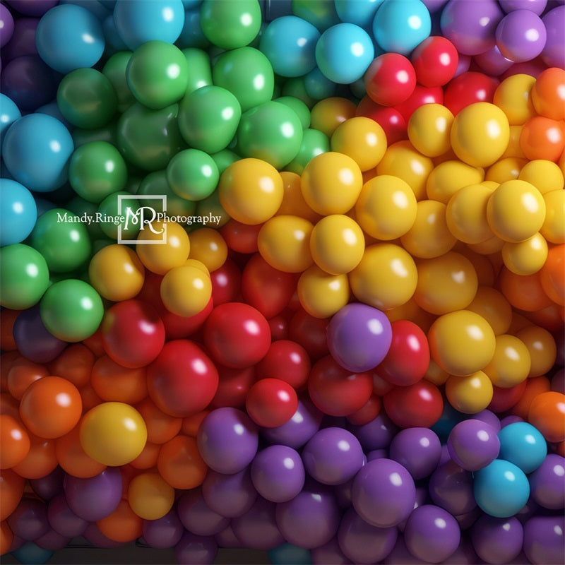 Kate Rainbow Balloon Wall Backdrop Designed by Mandy Ringe Photography - Kate Backdrop AU