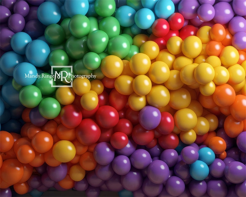 Kate Rainbow Balloon Wall Backdrop Designed by Mandy Ringe Photography - Kate Backdrop AU