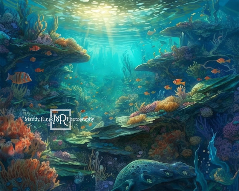 Kate Summer Underwater Ocean Backdrop Reef Designed by Mandy Ringe Photography - Kate Backdrop AU