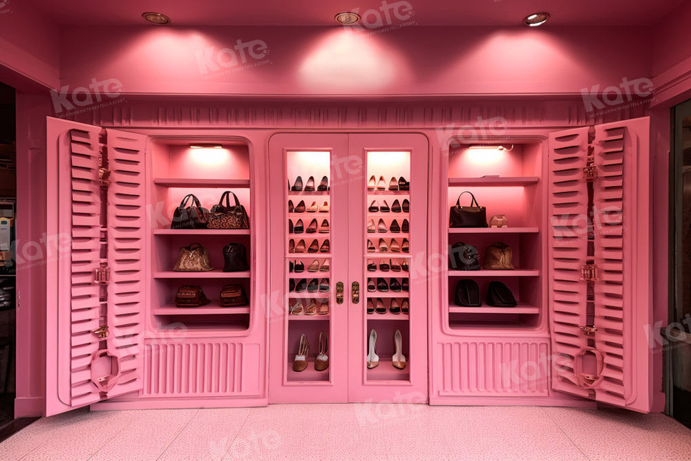 Kate Pink Cloakroom Backdrop Designed by Chain Photography