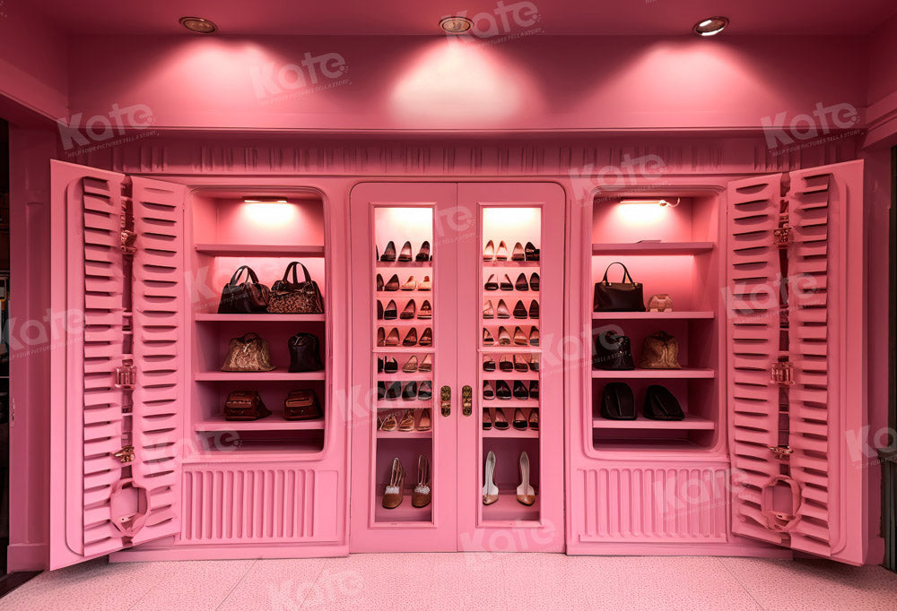 Kate Pink Cloakroom Backdrop Designed by Chain Photography - Kate Backdrop AU
