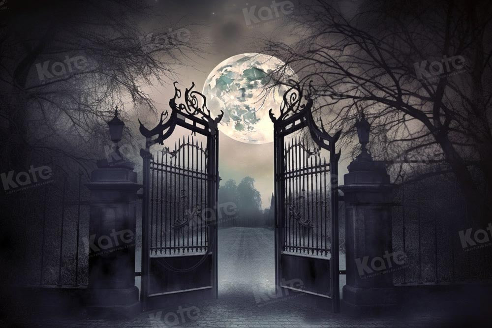 Kate Halloween Night Moon Backdrop Designed by Chain Photography