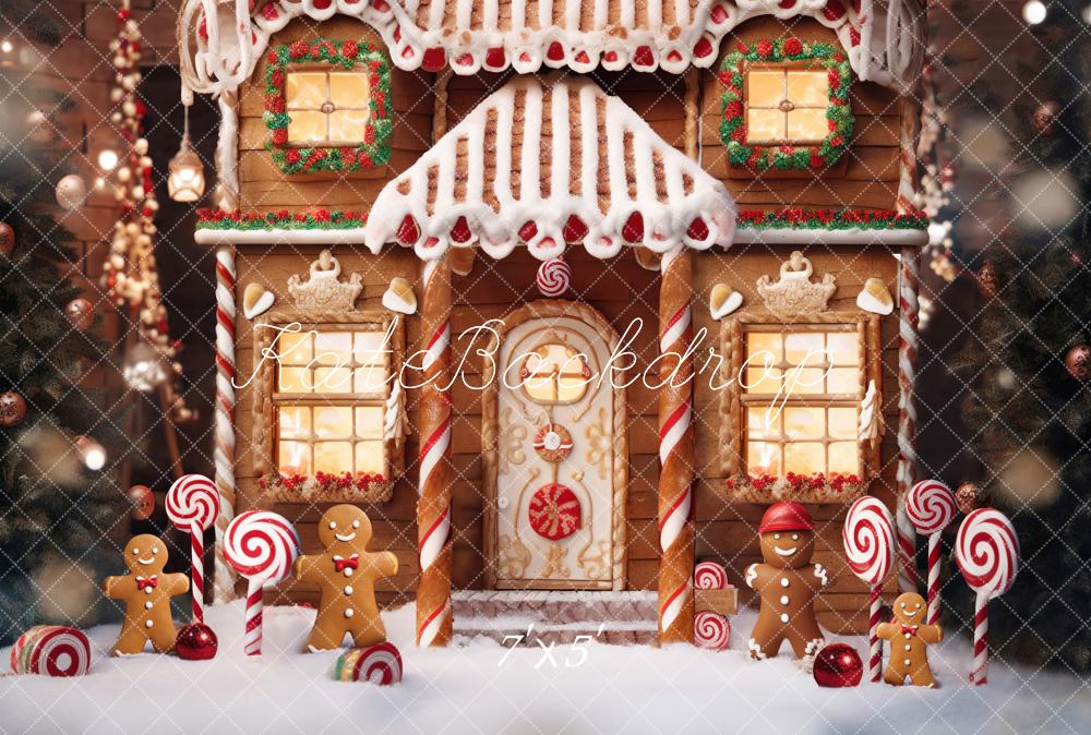 Kate Christmas Gingerbread House Backdrop Designed by Chain Photography - Kate Backdrop AU
