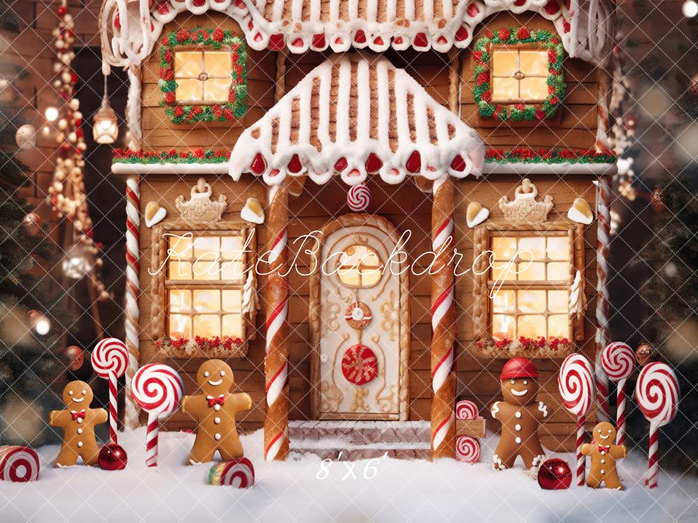 Kate Christmas Gingerbread House Backdrop Designed by Chain Photography