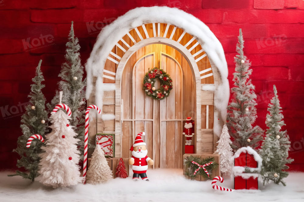 Kate Red Santa Claus Backdrop Designed by Chain Photography