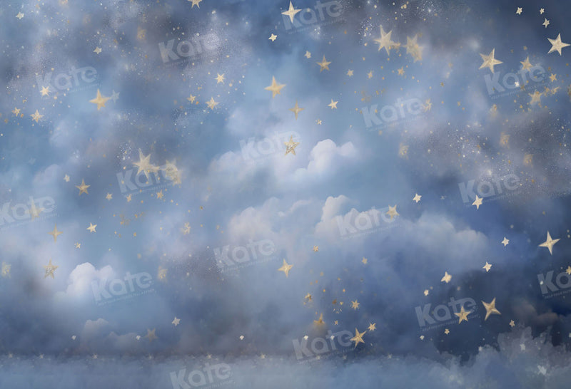 Kate Light Blue Star Cloud Backdrop for Photography - Kate Backdrop AU