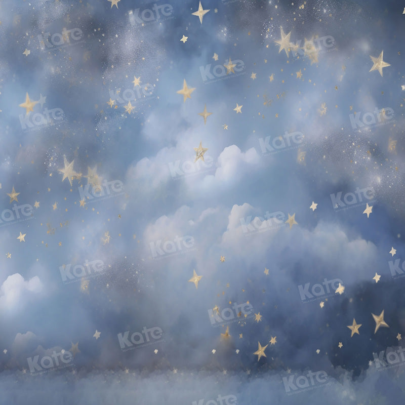 Kate Light Blue Star Cloud Backdrop for Photography - Kate Backdrop AU