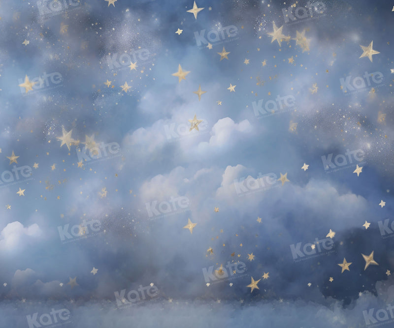 Kate Light Blue Star Cloud Backdrop for Photography - Kate Backdrop AU