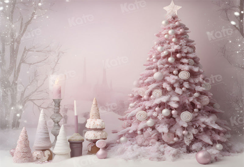 Kate Snow Powder White Christmas Tree Backdrop Winter for Photography - Kate Backdrop AU
