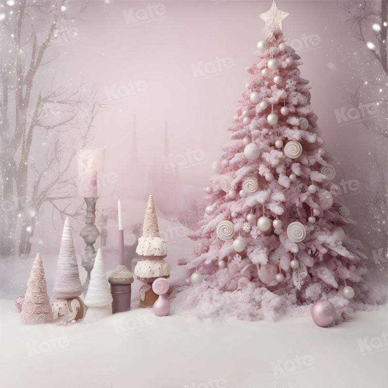 Kate Snow Powder White Christmas Tree Backdrop Winter for Photography - Kate Backdrop AU