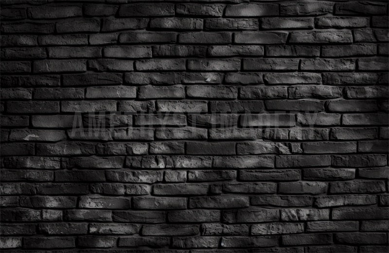 Kate Black Brick Wall Backdrop Designed by Angela Marie Photography - Kate Backdrop AU