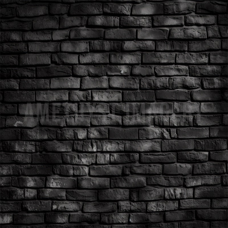 Kate Black Brick Wall Backdrop Designed by Angela Marie Photography - Kate Backdrop AU