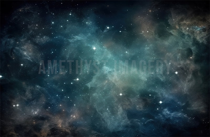 Kate Blue Galaxy Backdrop Designed by Angela Marie Photography - Kate Backdrop AU