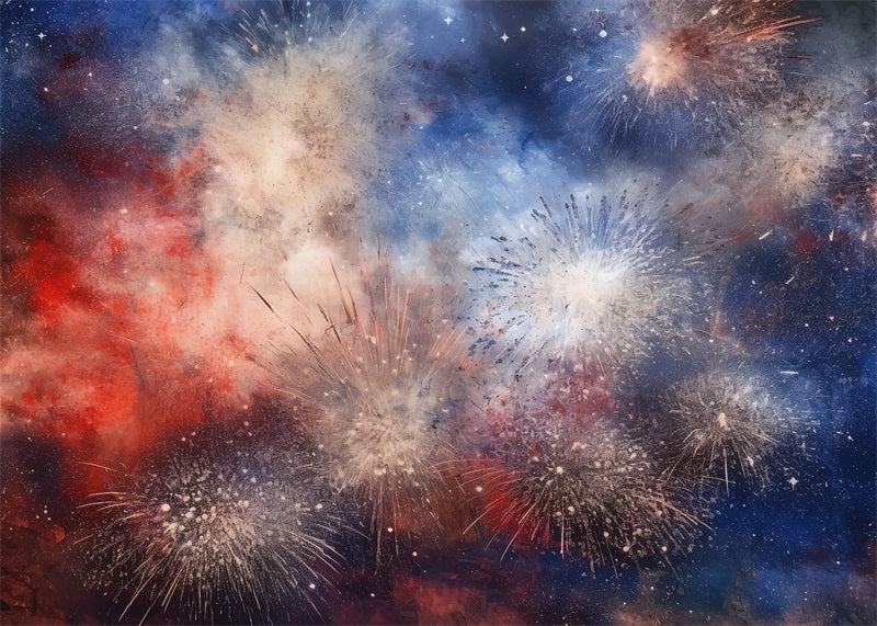 Kate Independence Firework sand Smoke Backdrop Designed by Angela Marie Photography