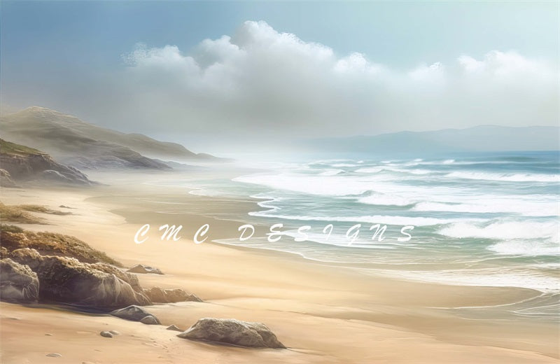 Kate Dreamy Ocean Shores Backdrop Designed by Candice Compton