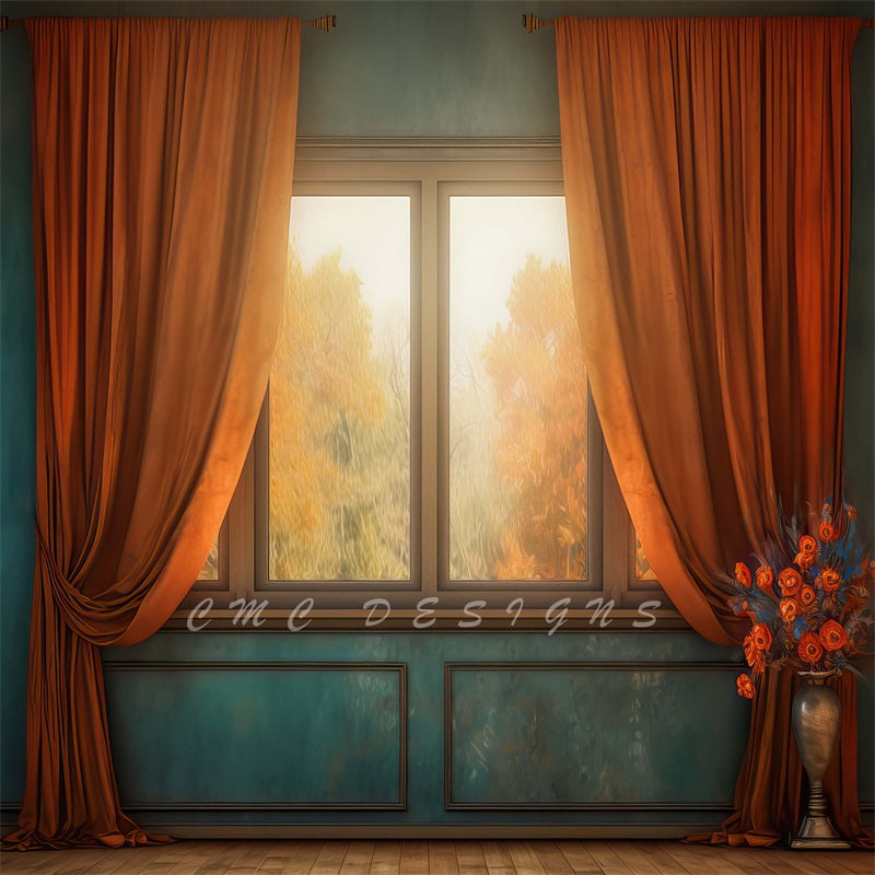 Kate Hazy Autumn Window Backdrop Designed by Candice Compton