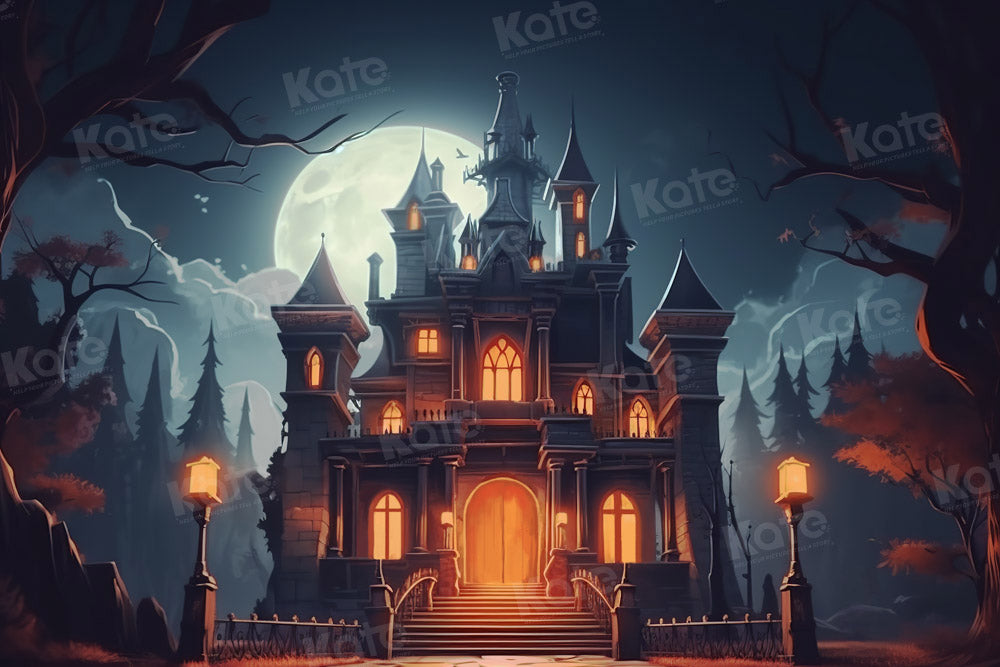 Kate Halloween Castle Backdrop Designed by Chain Photography