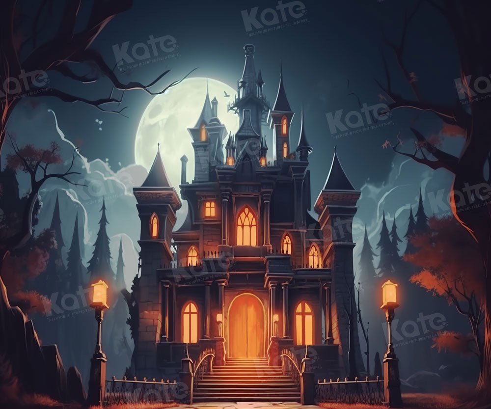Kate Halloween Castle Backdrop Designed by Chain Photography - Kate Backdrop AU