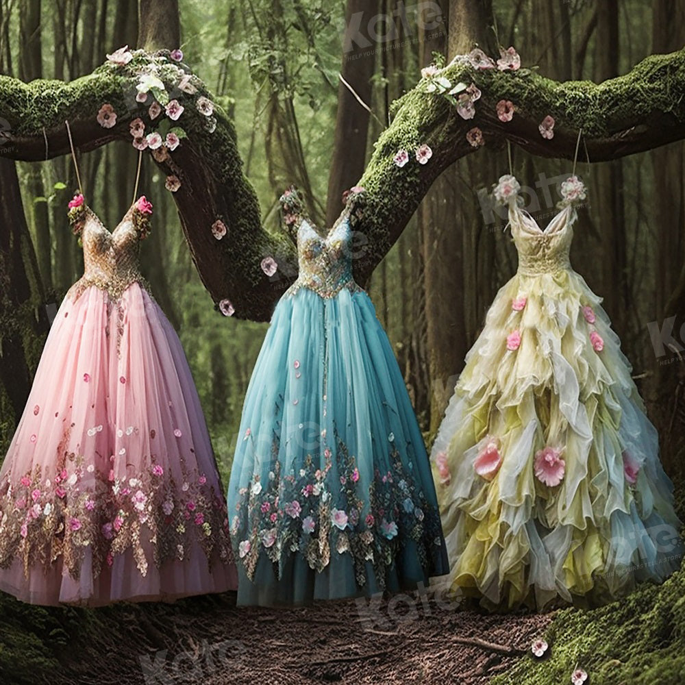 Kate Spring Forest Princess Dress Backdrop for Photography