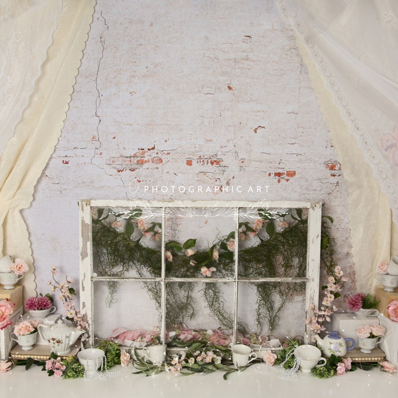 Kate Vintage Lace Backdrop Spring for Photography Designed by Jenna Onyia - Kate Backdrop AU