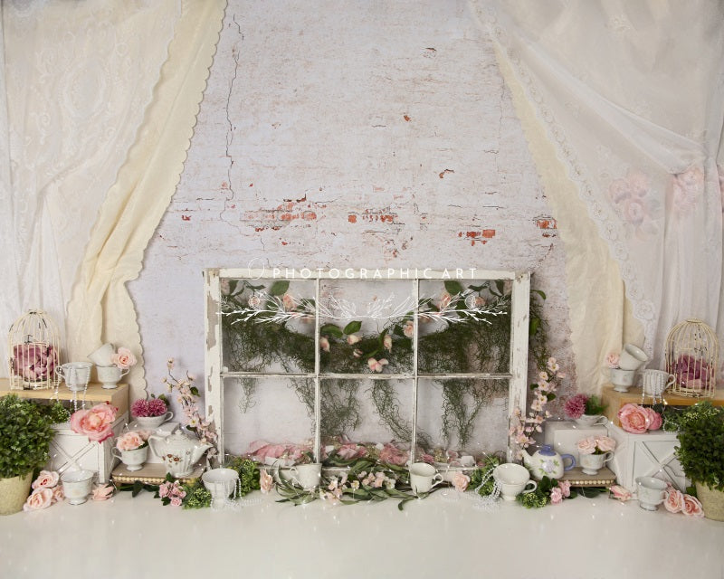 Kate Vintage Lace Backdrop Spring for Photography Designed by Jenna Onyia - Kate Backdrop AU