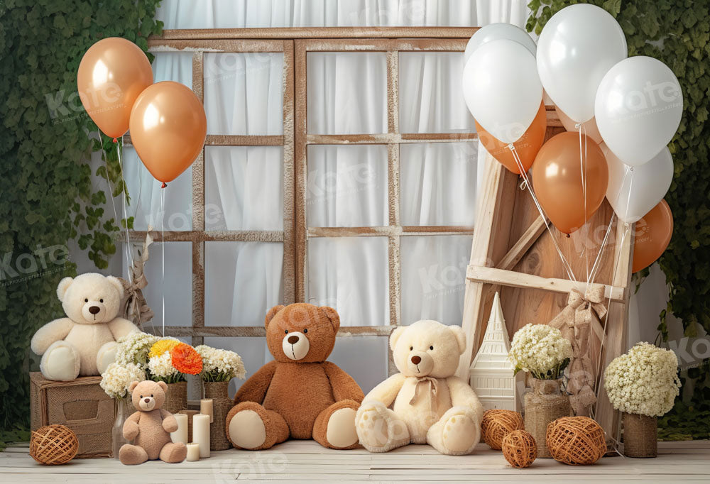 Kate Cake Smash Backdrop Balloon Window Designed by Chain Photography - Kate Backdrop AU