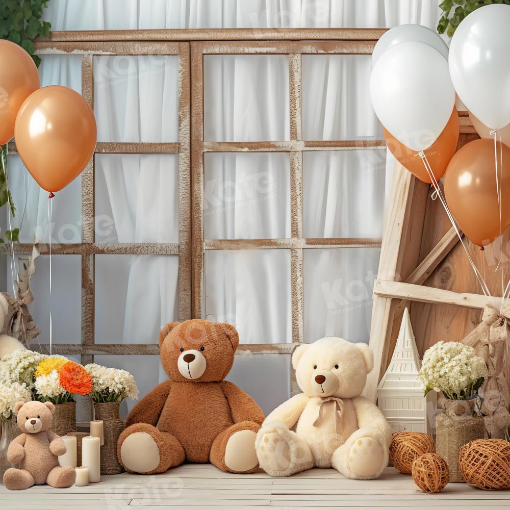 Kate Cake Smash Backdrop Balloon Window Designed by Chain Photography - Kate Backdrop AU