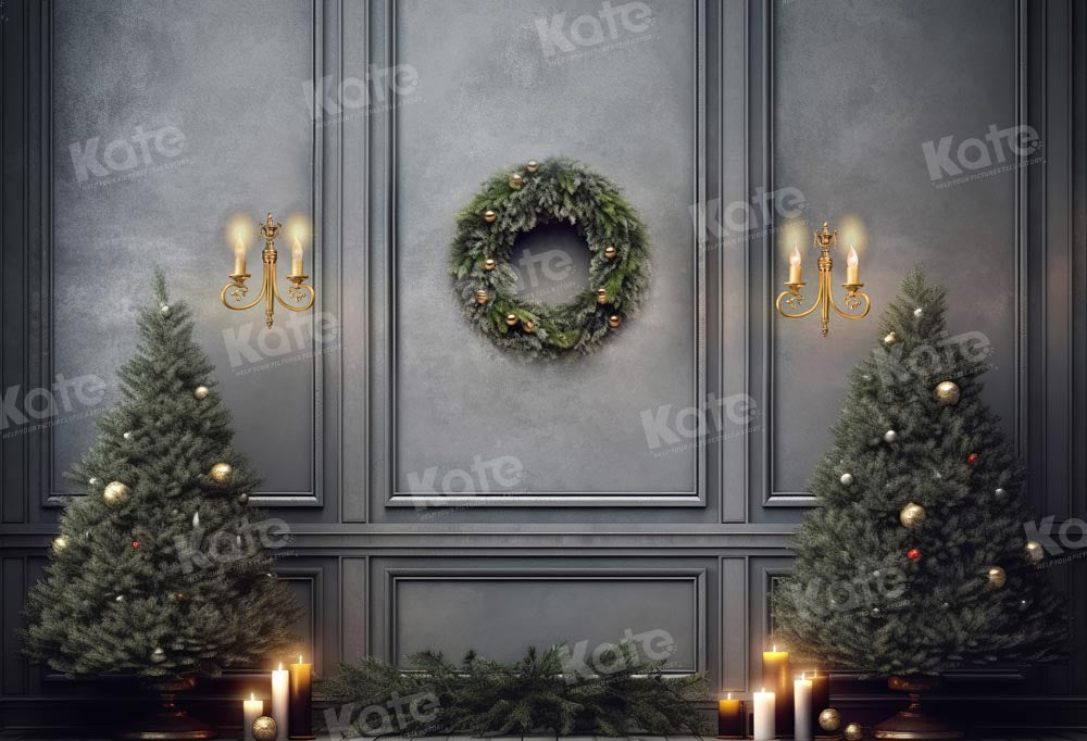 Kate Christmas Tree Vintage Wall Backdrop Designed by Chain Photography - Kate Backdrop AU