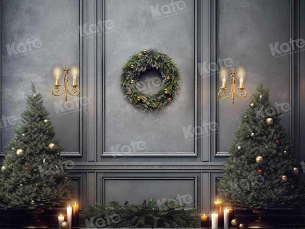 Kate Christmas Tree Vintage Wall Backdrop Designed by Chain Photography