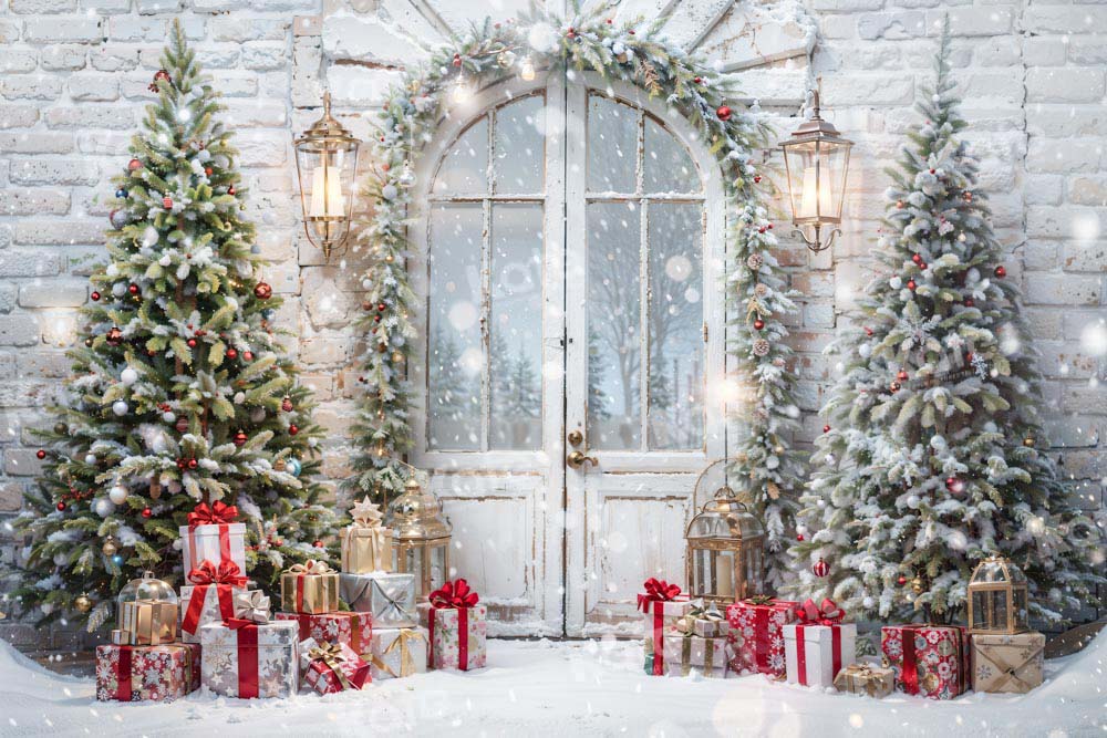 Kate Christmas Tree Gift Door Backdrop Designed by Emetselch