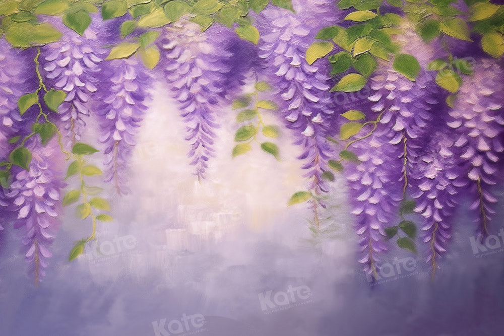 Kate Spring Purple Flower Backdrop Designed by GQ
