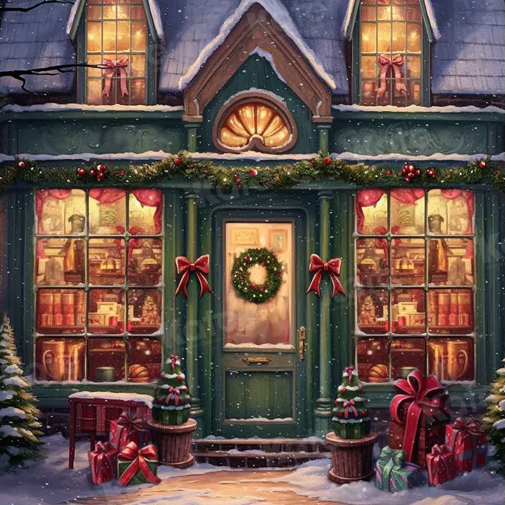 Kate Christmas Gift Shop Backdrop Designed by GQ - Kate Backdrop AU