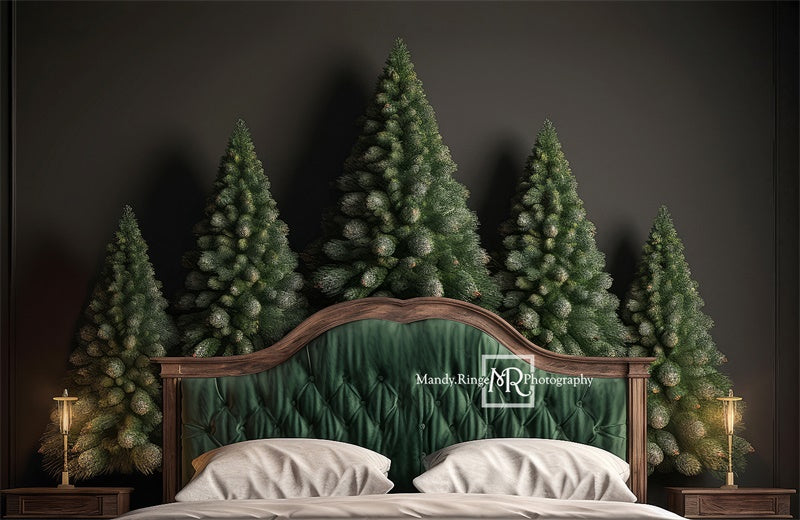 Kate Winter Pine Headboard Backdrop Designed by Mandy Ringe Photography - Kate Backdrop AU