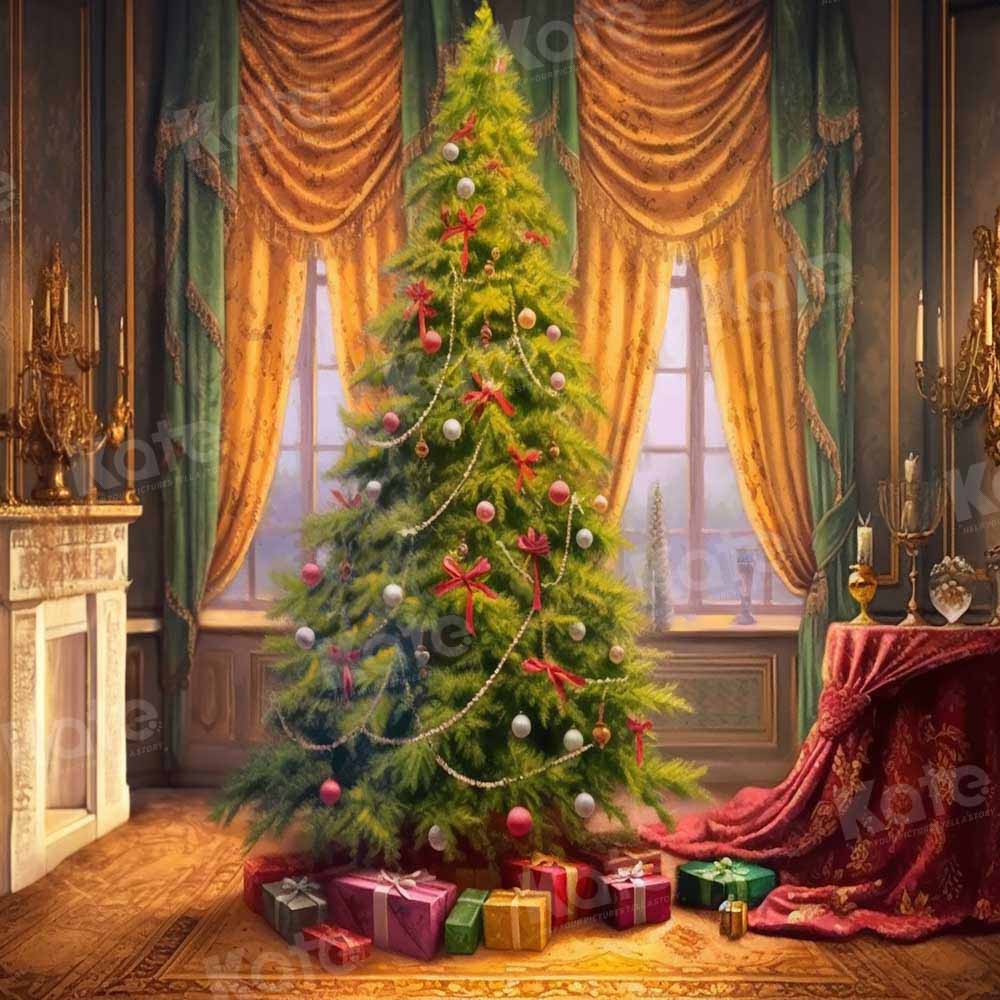 Kate Indoor Presents Christmas Tree Backdrop Designed by Emetselch