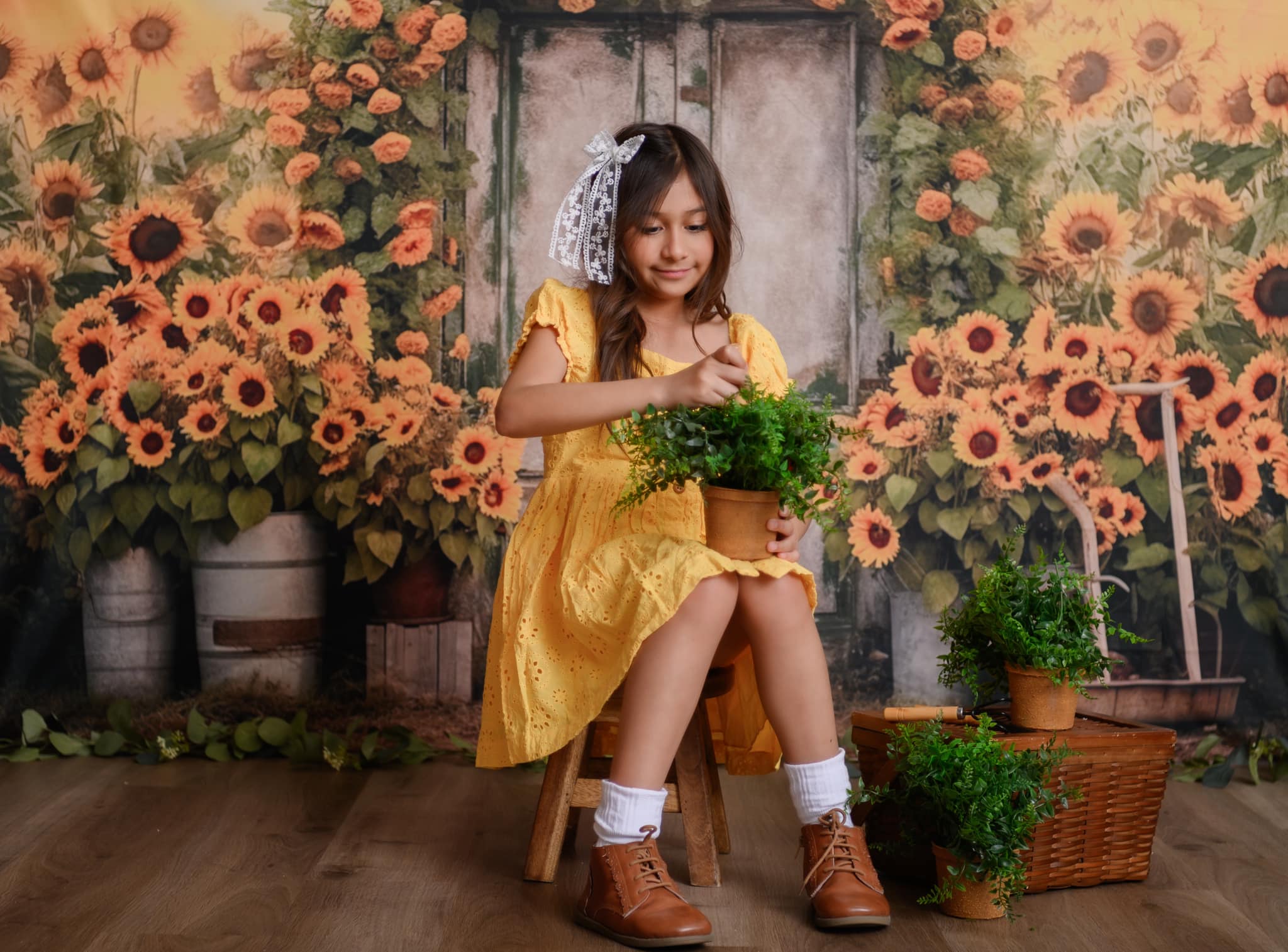 Kate Autumn Summer Sunflowers Backdrop for Photography - Kate Backdrop AU