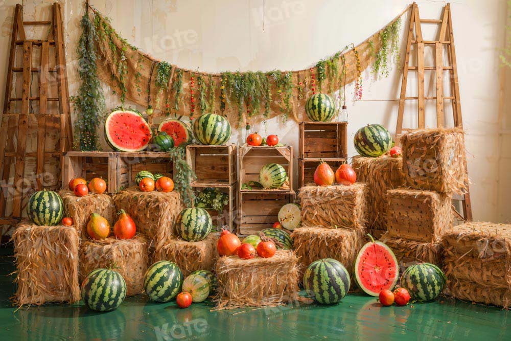 Kate Summer Watermelon Fruit Party Backdrop Designed by Emetselch