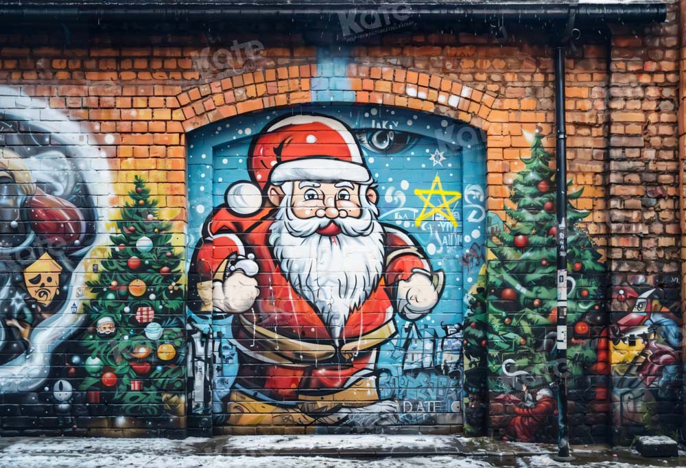 Kate Santa Brick Wall Backdrop Designed by Emetselch - Kate Backdrop AU