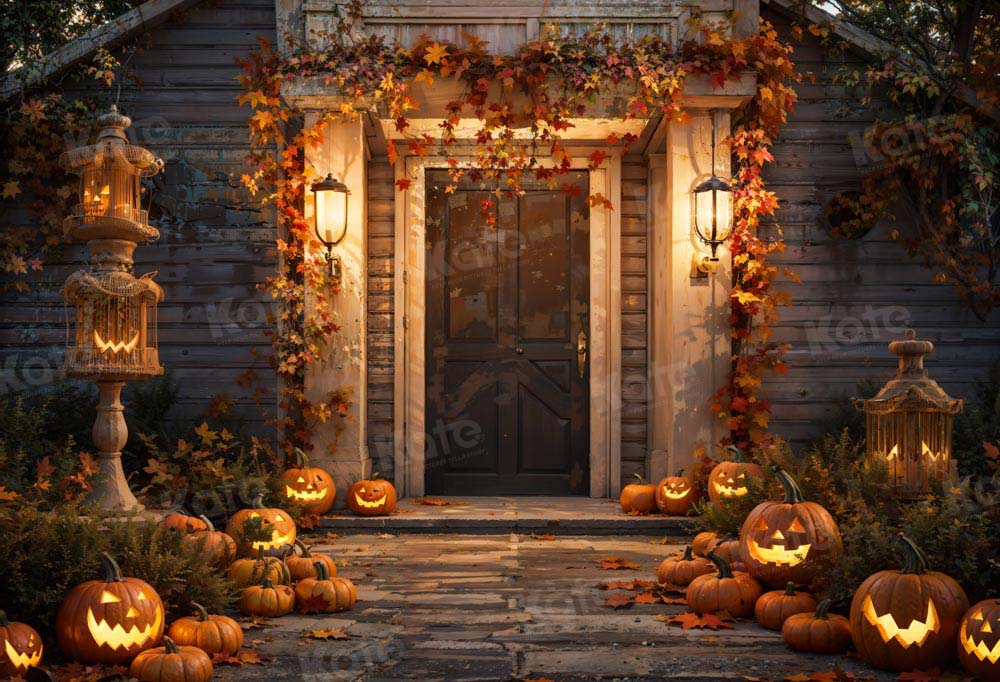 Kate Halloween Pumpkin Vibe Backdrop Designed by Chain Photography - Kate Backdrop AU