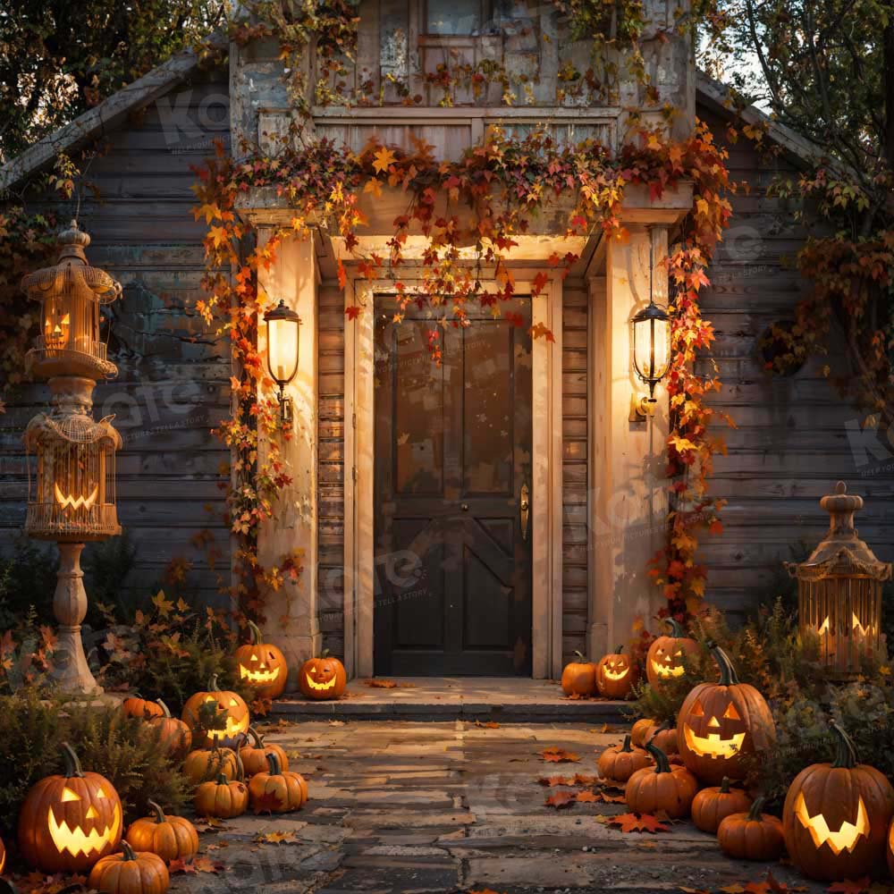 Kate Halloween Pumpkin Vibe Backdrop Designed by Chain Photography - Kate Backdrop AU