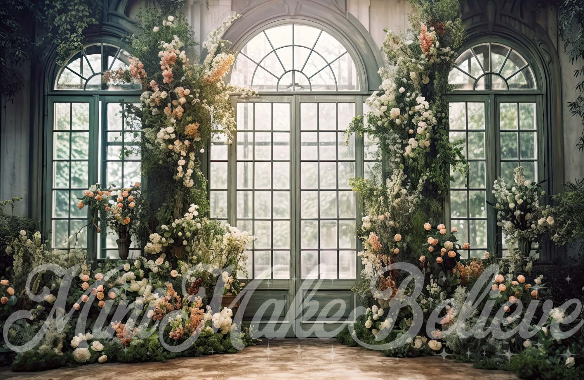 Kate Valentine Spring Backdrop Romantic Floral In Arbitrarium Designed by Mini MakeBelieve - Kate Backdrop AU