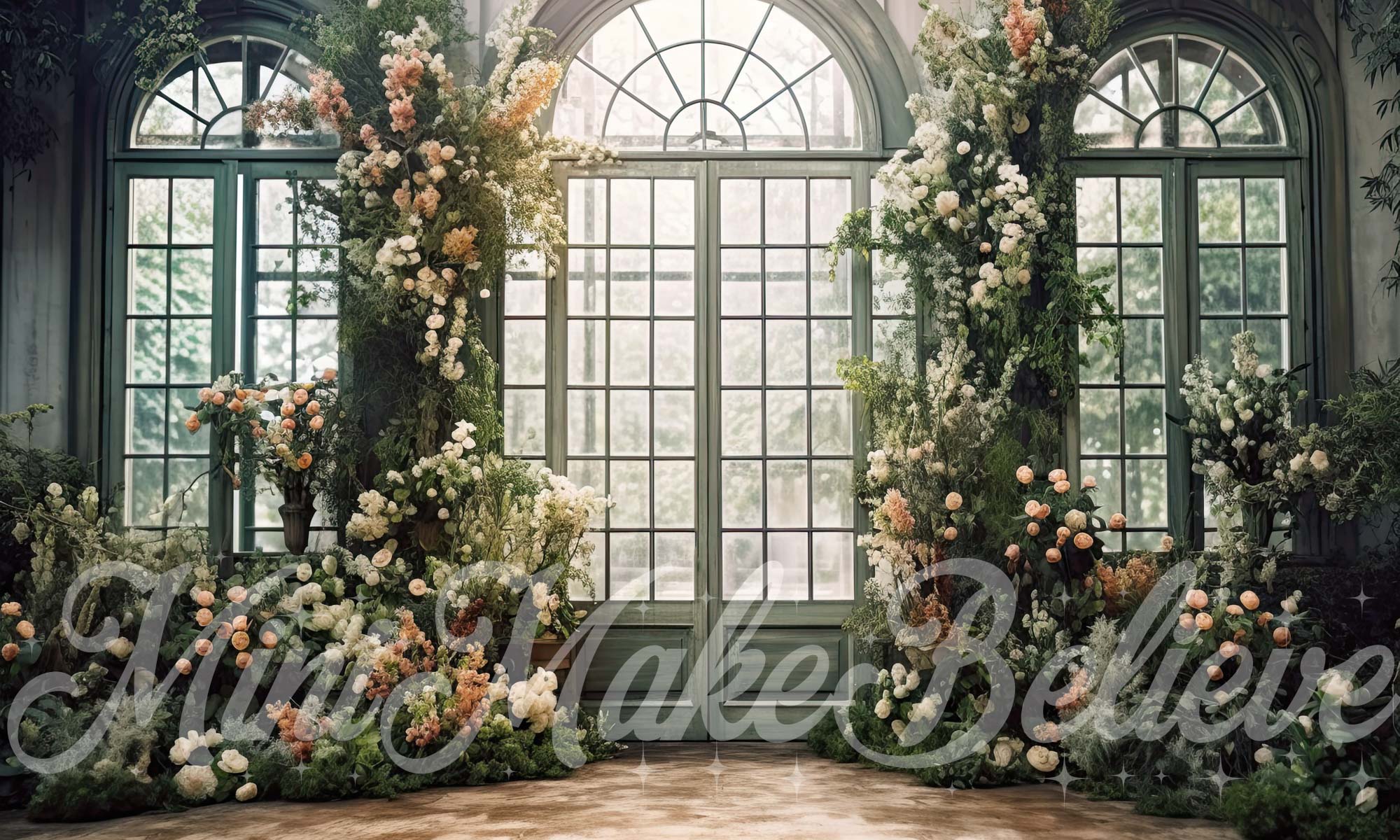 Kate Valentine Spring Backdrop Romantic Floral In Arbitrarium Designed by Mini MakeBelieve - Kate Backdrop AU