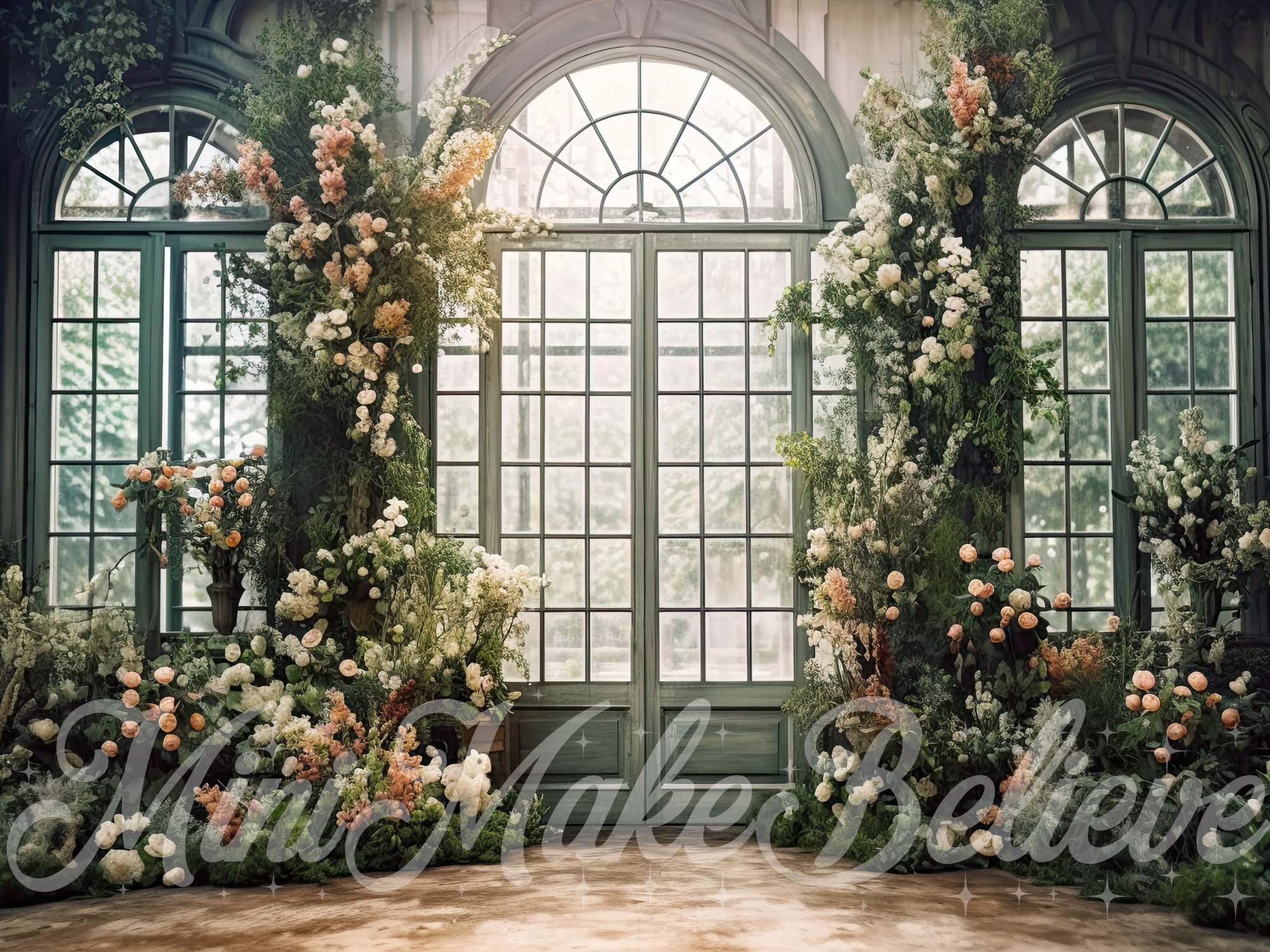 Kate Valentine Spring Backdrop Romantic Floral In Arbitrarium Designed by Mini MakeBelieve - Kate Backdrop AU