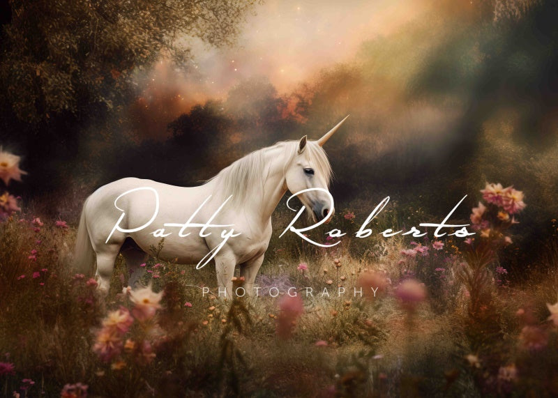 Kate Magic Unicorn Backdrop Designed by Patty Robert - Kate Backdrop AU